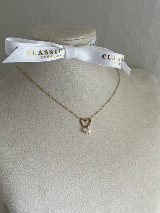 PEARL HEART~ NECKLACE