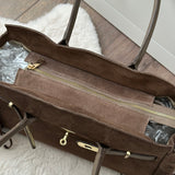 TAUPE JENNA ~ REAL LEATHER BAG