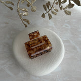 SMALL CHOCOLATE ~ ACETATE HAIRCLIP