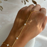 JEMMA * STERLING SILVER RING BRACELET