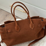 SOFT BROWN JENNA ~ REAL LEATHER BAG