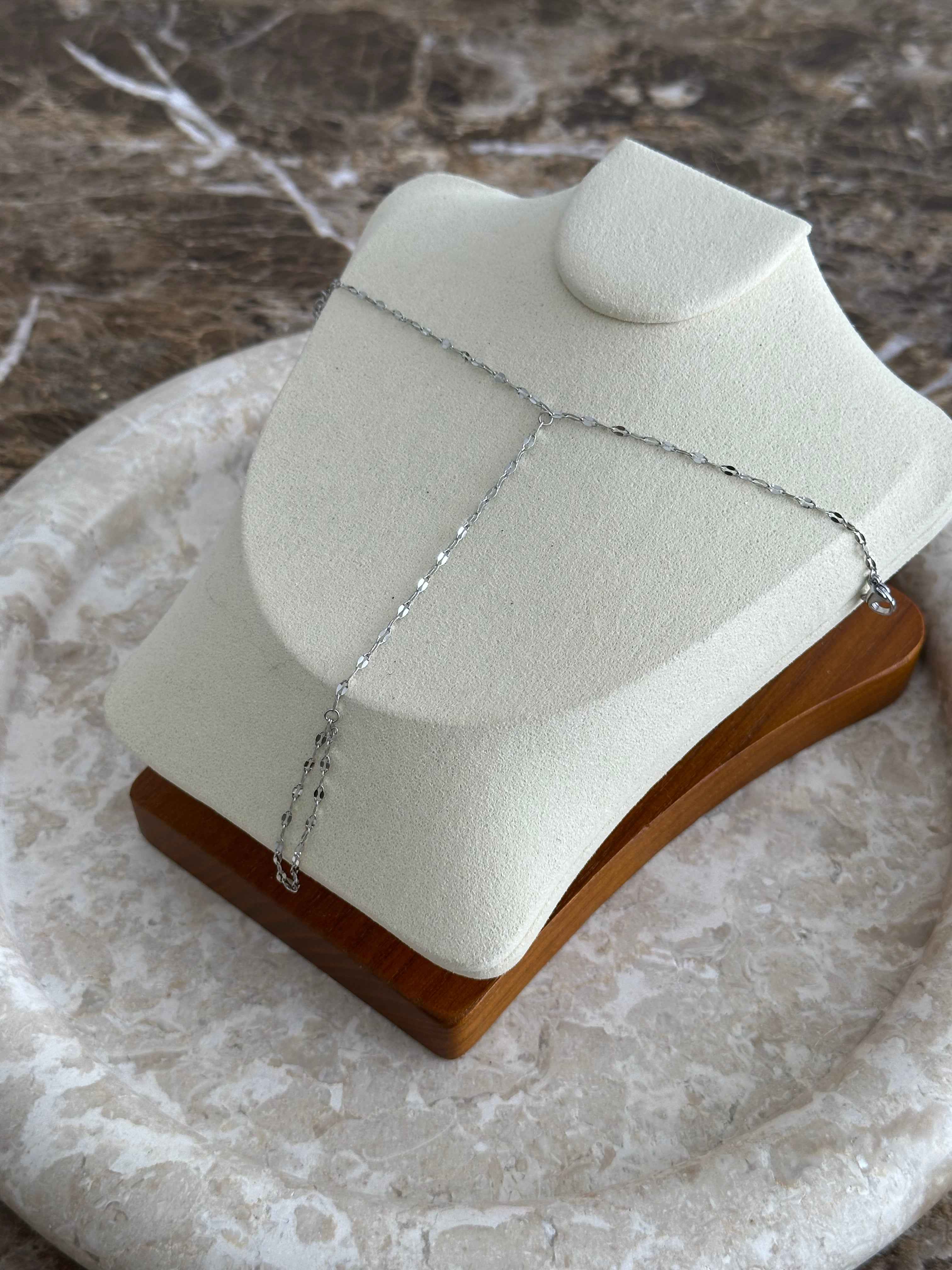 PRETTY SILVER LOLA  ~ RING BRACELET