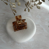 SMALL CHOCOLATE ~ ACETATE HAIRCLIP