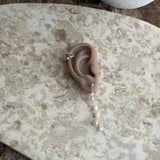 LUXURY PEARLS * STERLING SILVER EARRINGS