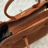 SOFT BROWN JENNA ~ REAL LEATHER BAG