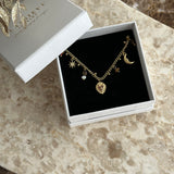 BROWN CHARMS | BRACELET