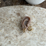 DOUBLE TWISTY HUGGIES | EARRINGS