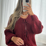 WINE ~ SCHLEIFEN CARDIGAN